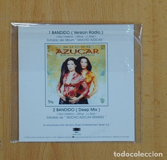 CDs de m&uacute;sica: AZUCAR MORENO - BANDIDO - CD SINGLE - Foto 2