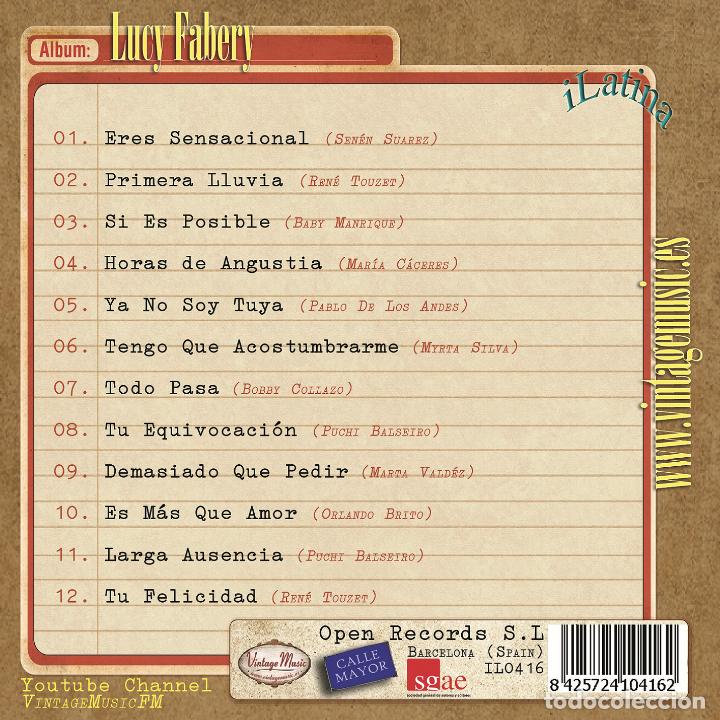 CDs de m&uacute;sica: LUCY FABERY. Colecci&oacute;n iLatina - Foto 2