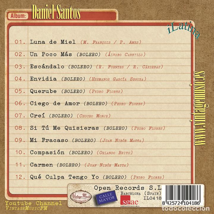 CDs de m&uacute;sica: DANIEL SANTOS. Colecci&oacute;n iLatina - Foto 2