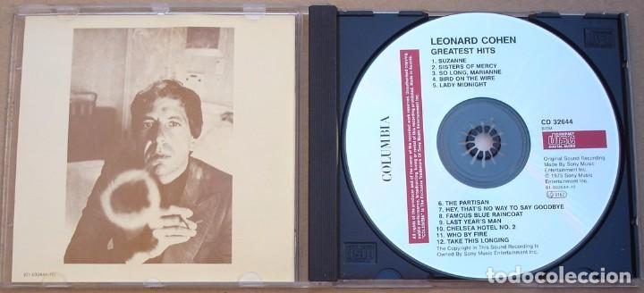 CDs de m&uacute;sica: LEONARD COHEN - GREATEST HITS (CD) 12 TEMAS - Foto 2