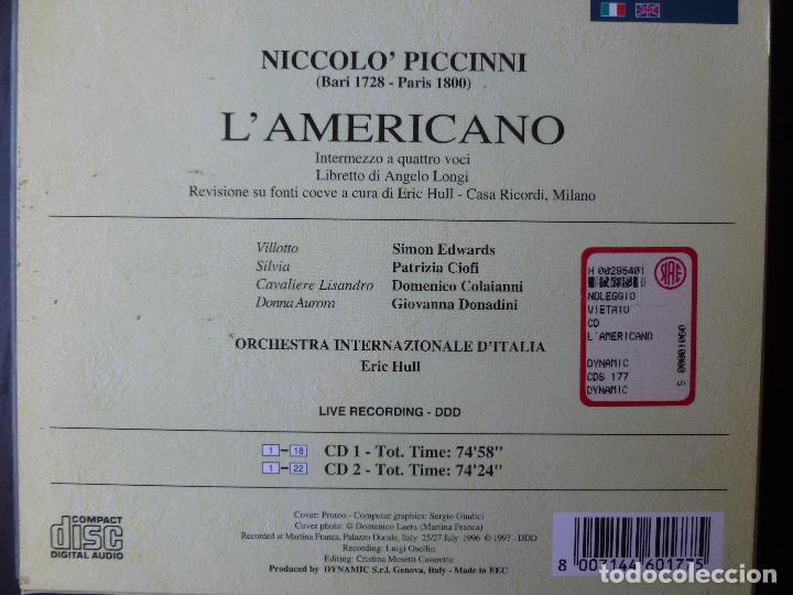 CDs de m&uacute;sica: LAMERICANO PUCCINNI SIMON EDWARDS DYNAMIC  1997 2CD - Foto 2
