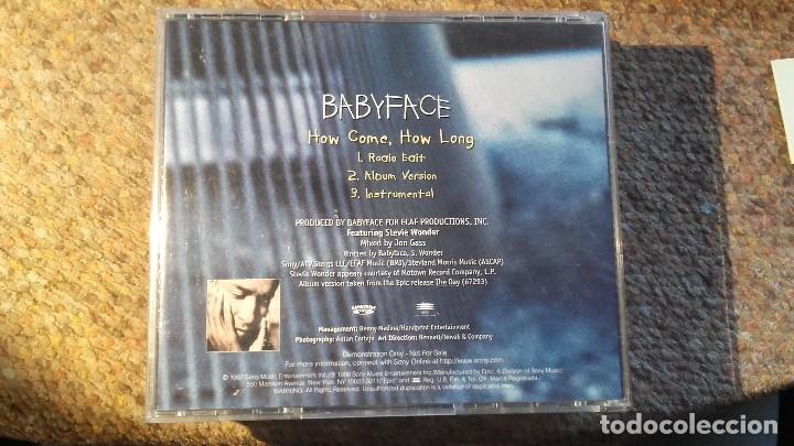 CDs de m&uacute;sica: Babyface , how come how long , cd single promo , impecable - Foto 2