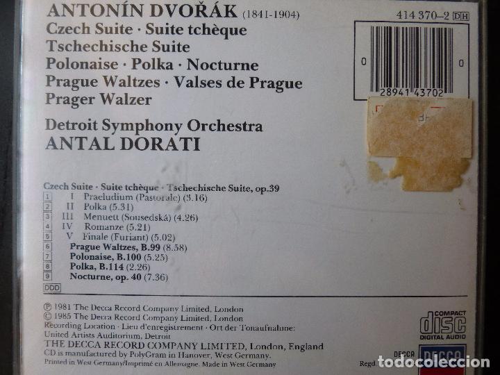 CDs de m&uacute;sica: ANTAL DORATI DVORAK DECCA 1985 - Foto 2