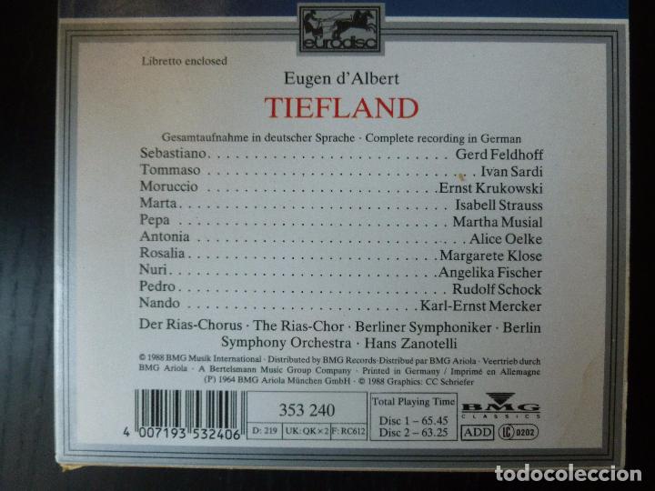 CDs de m&uacute;sica: TIEFLAND EUGEN DALBERT BMG 2CD - Foto 2