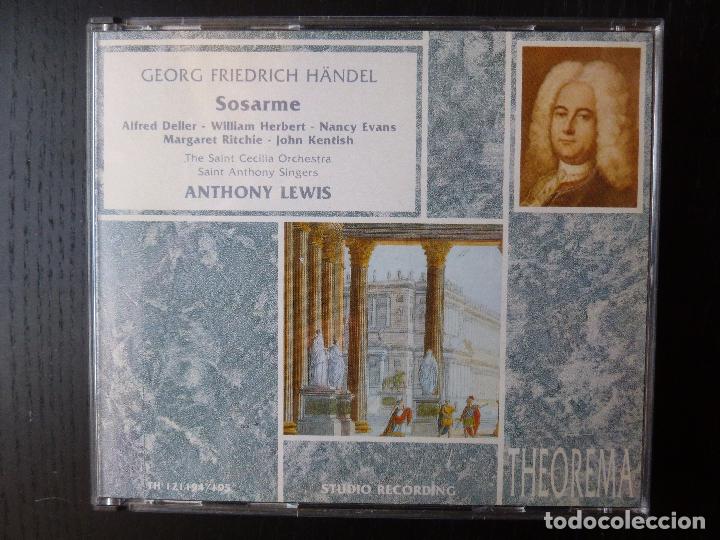 Musik-CDs: SOSARME HANDEL ANTHONY LEWIS THEOREMA  1994 2CD