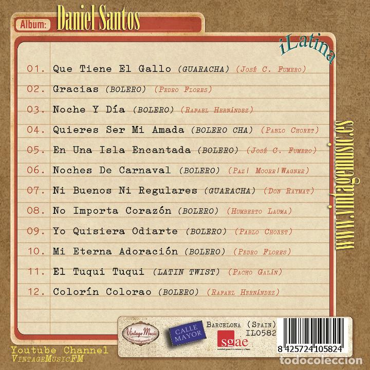 CDs de m&uacute;sica: DANIEL SANTOS. Colecci&oacute;n iLatina - Foto 2