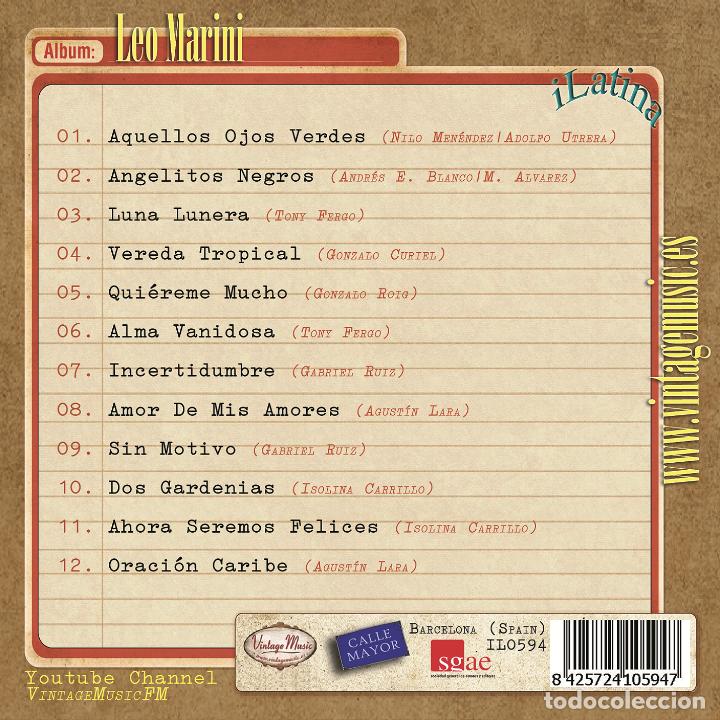 CDs de m&uacute;sica: LEO MARINI. Colecci&oacute;n iLatina - Foto 2