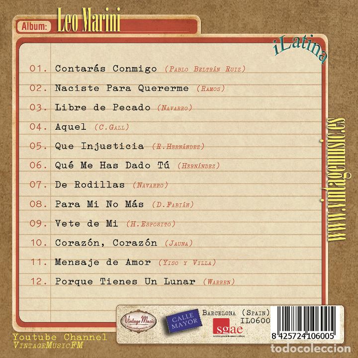 CDs de m&uacute;sica: LEO MARINI. Colecci&oacute;n iLatina - Foto 2