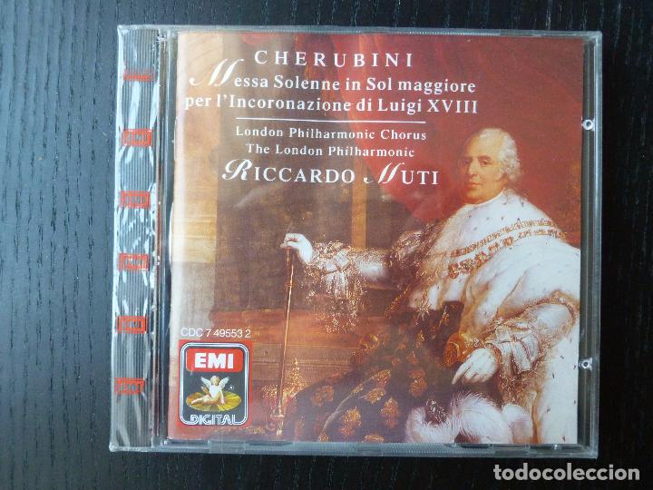 Musik-CDs: MESSA SOLENNE IN SOL MAGGIORE PER L&Igrave;NCORONAZIONE DI LUIGI XVIII  CHERUBINI EMI 1989 &iexcl;nuevo&iexcl;