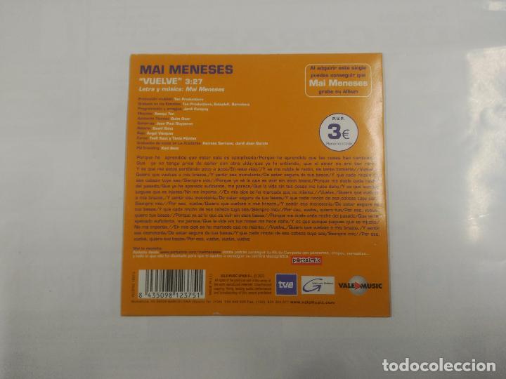 CDs de m&uacute;sica: MAI MENESES. VUELVE. CD SINGLE. TDKCD5 - Foto 2