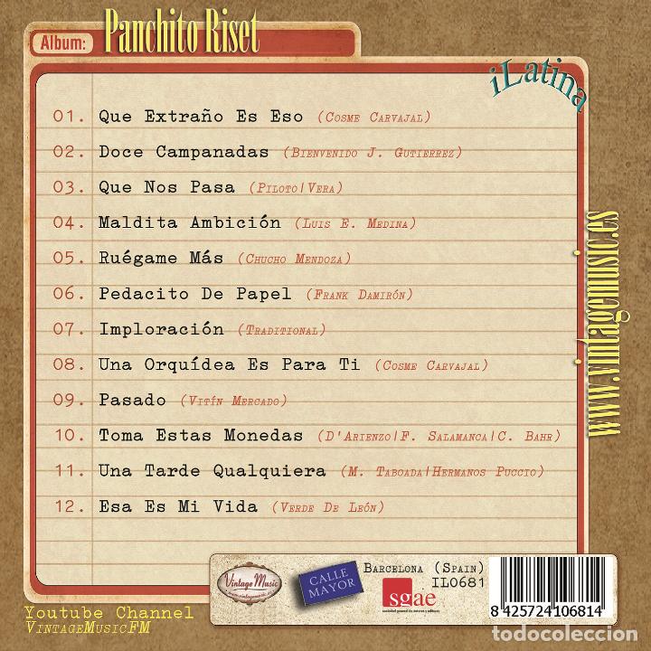 CDs de m&uacute;sica: PANCHITO RISET. Colecci&oacute;n iLatina - Foto 3