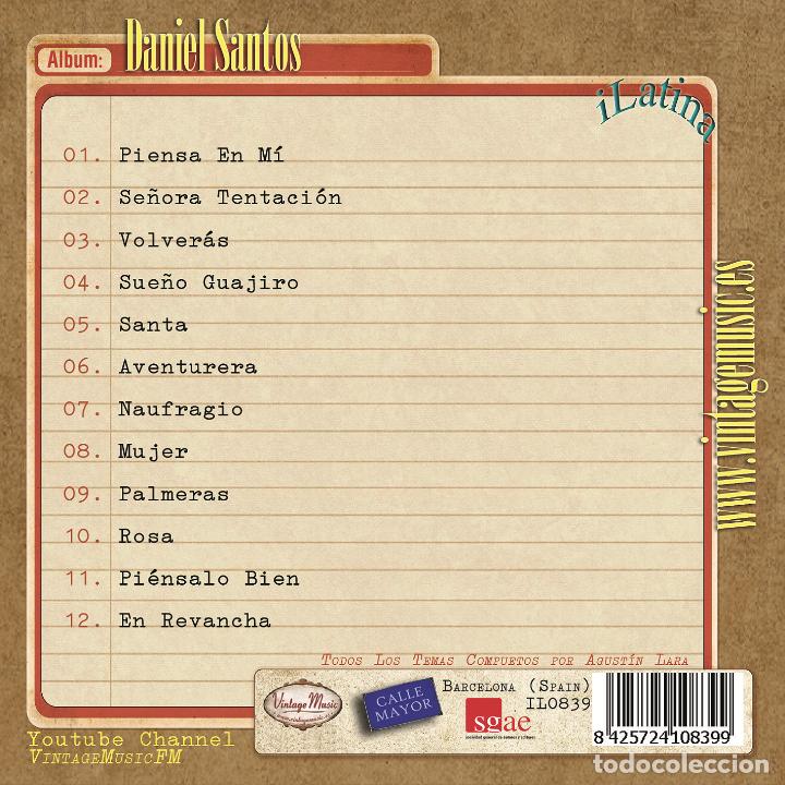 CDs de m&uacute;sica: DANIEL SANTOS. Colecci&oacute;n iLatina - Foto 2