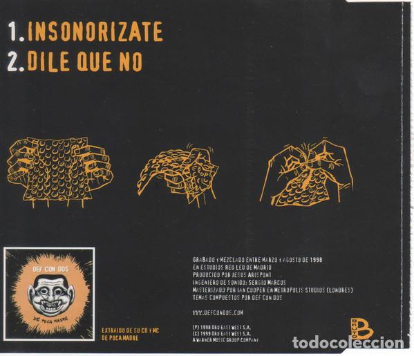 CDs de m&uacute;sica: Def Con Dos &lrm;- Insonorizate -cd single promo - Foto 2
