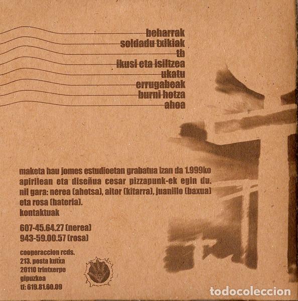 CDs de m&uacute;sica: Nil - Nil -punk hard core - Foto 2