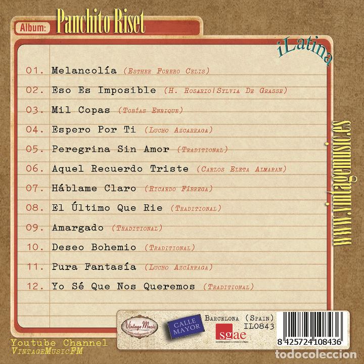 CDs de m&uacute;sica: PANCHITO RISET. Colecci&oacute;n iLatina - Foto 2