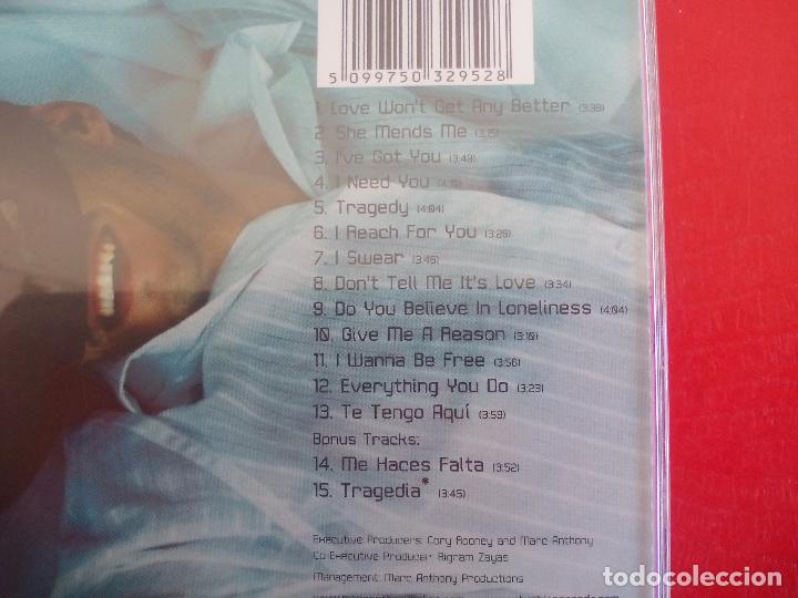CDs de m&uacute;sica: Marc Anthony Mended. 15 temas.2002 CD. Compact Disc - Foto 3