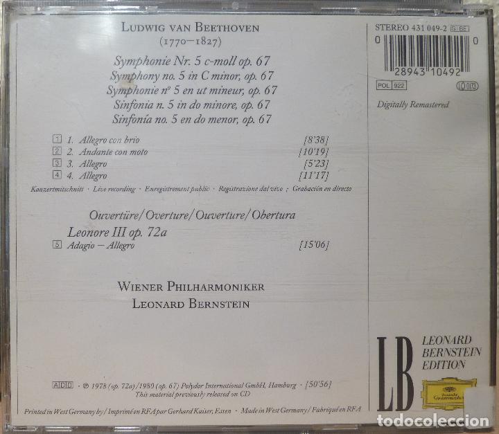 CDs de m&uacute;sica: LUDWIG VAN BEETHOVEN SYNFONIA 5 - Foto 2