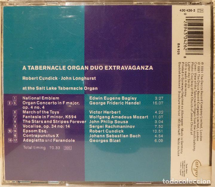CDs de m&uacute;sica: A TABERNACLE ORGAN DUO EXTRAVAGANZA - Foto 2