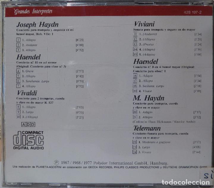 CDs de m&uacute;sica: ANDRE - CONCIERTOS PARA TROMPETA - Foto 2