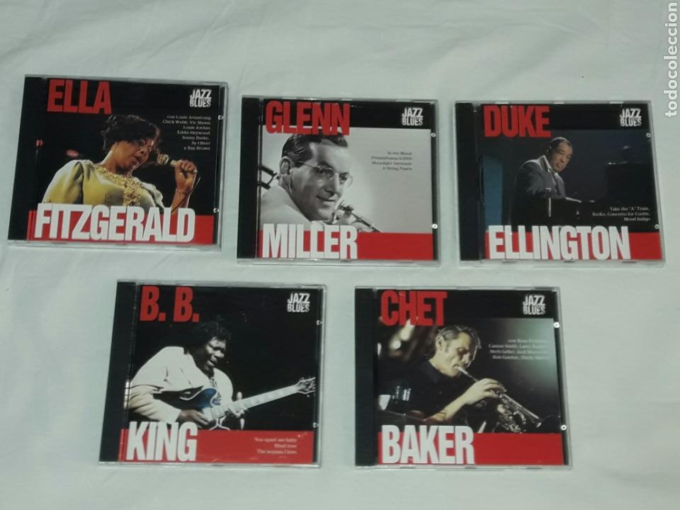 CDs de M&uacute;sica: lote de 5 cds maestros del jazz blue