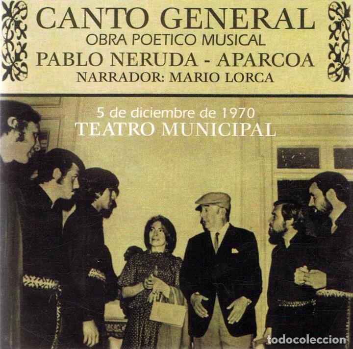 CDs de m&uacute;sica: CD CANTO GENERAL PABLO NERUDA - APARCOA - Foto 1