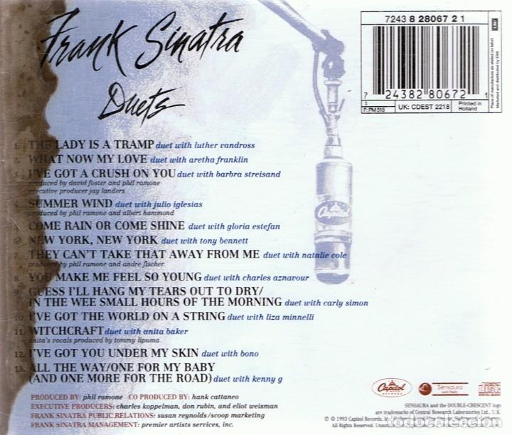 CDs de m&uacute;sica: CD FRAN SINATRA &uml;DUETS&uml; - Foto 2
