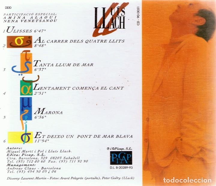 CDs de m&uacute;sica: CD LLU&Iacute;S LLACH &uml;UN PONT DE MER BLAVA&uml; - Foto 2