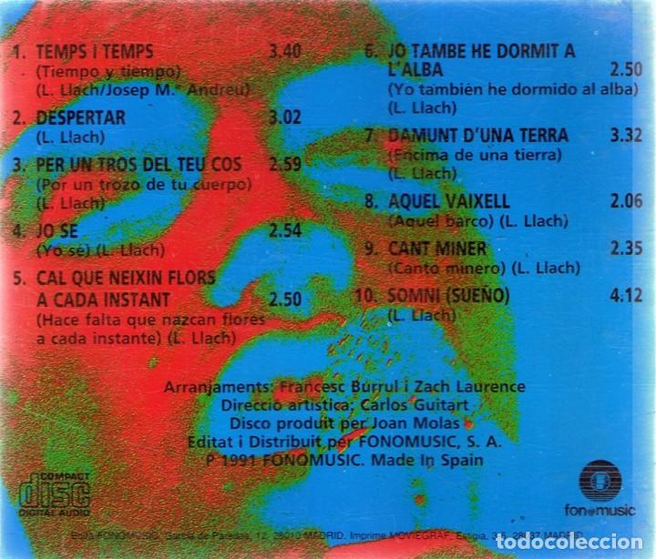 CDs de m&uacute;sica: CD LLU&Iacute;S LLACH &uml;ARA I AQU&Iacute;&uml; - Foto 2