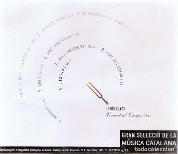 CDs de m&uacute;sica: CD LLU&Iacute;S LLACH &uml;CONCERT AL CAMP NOU&uml; - Foto 2