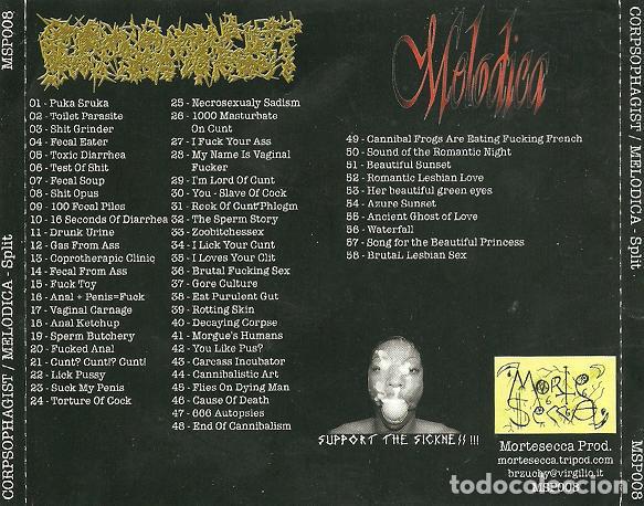 CDs de m&uacute;sica: Corpsophagist / Melodica-split grind core - Foto 2