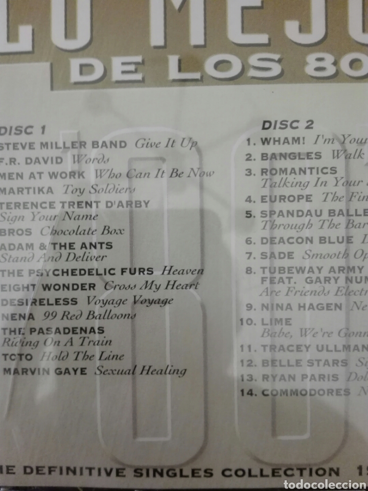 CDs de m&uacute;sica: Cd LO MEJOR DE LOS 80 - Foto 2