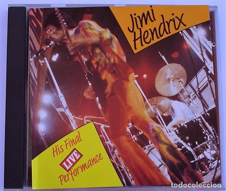 CDs de m&uacute;sica: JIMI HENDRIX - HIS FINAL LIVE PERFORMANCE (CD) 1989 - 10 TEMAS - Foto 1