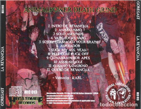 CDs de m&uacute;sica: Goregast &lrm;- La Revancha -GRIND CORE GORE - Foto 2