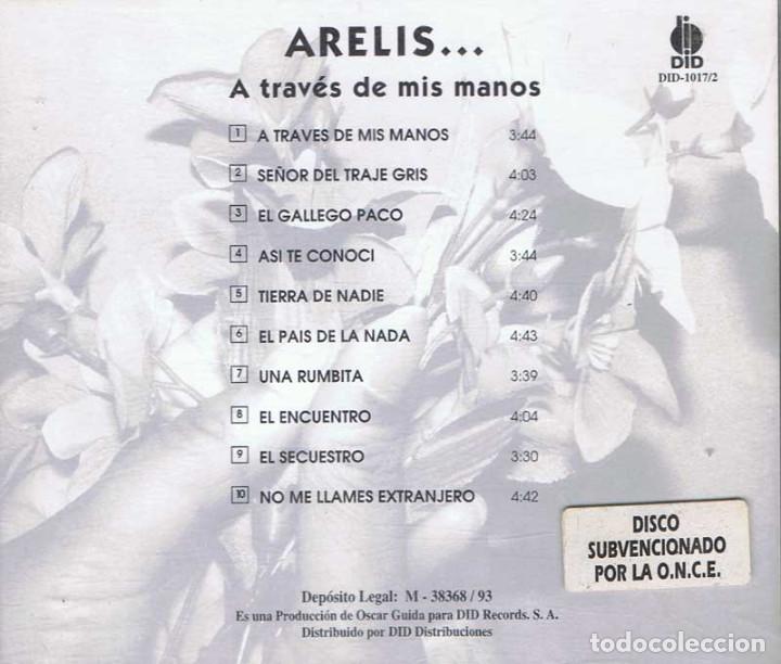 CDs de m&uacute;sica: Arelis - A trav&eacute;s de mis manos - Foto 2