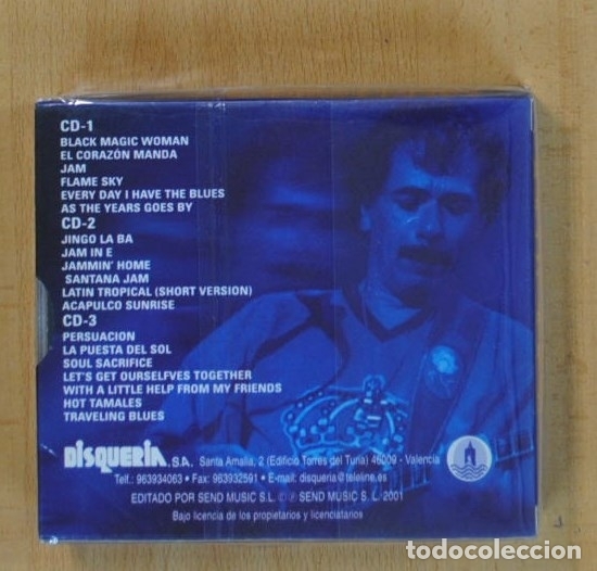 CDs de m&uacute;sica: SANTANA - VERSIONES ORIGINALES - 3 CD - Foto 2