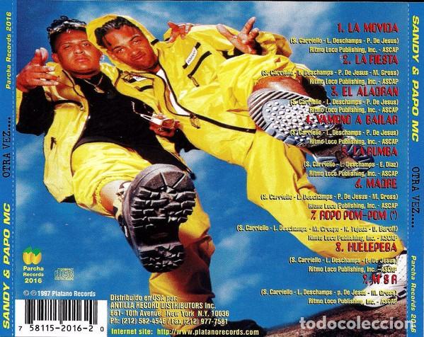 CDs de m&uacute;sica: Sandy MC & MC Papo - Otra Vez - CD - Foto 2