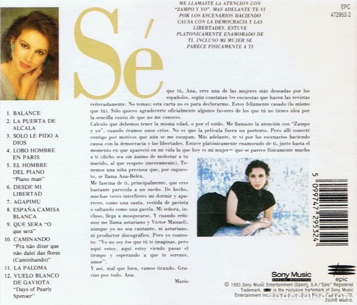 CDs de m&uacute;sica: CD QUERIDA ANA ANA BELEN - Foto 2