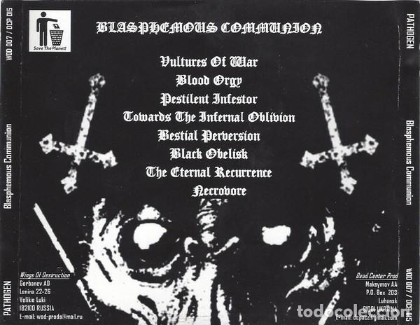 CDs de m&uacute;sica: Pathogen- Blasphemous Communion-DEATH METAL - Foto 2