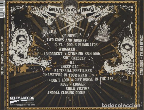 CDs de m&uacute;sica: Squash Bowels -- Grindvirus-GRIND CORE CARCASS - Foto 2