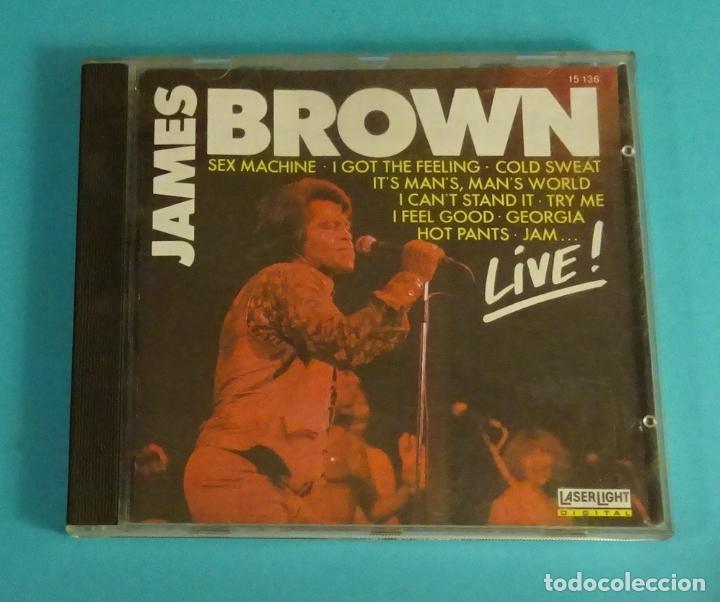 CDs de m&uacute;sica: JAMES BROWN. LIVE ! LASERLIGHT - Foto 1