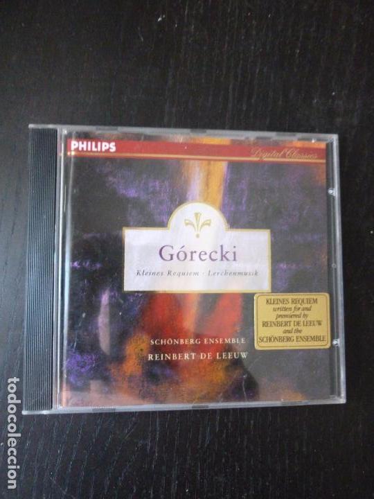 CDs de m&uacute;sica: GORECKI  HENRYK MIKOLAJ   PHILIPS 1995 - Foto 1