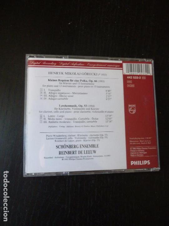 CDs de m&uacute;sica: GORECKI  HENRYK MIKOLAJ   PHILIPS 1995 - Foto 2