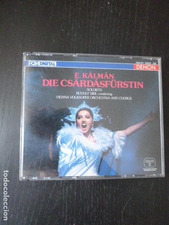 CDs de m&uacute;sica: DIE CSARDASFUERSTIN  E. KALMAN.  DENON.  2CD 1986 - Foto 1
