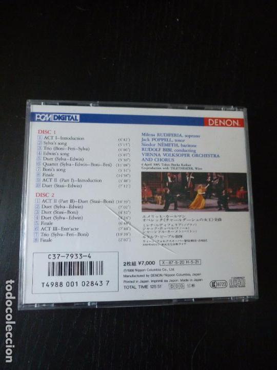 CDs de m&uacute;sica: DIE CSARDASFUERSTIN  E. KALMAN.  DENON.  2CD 1986 - Foto 2
