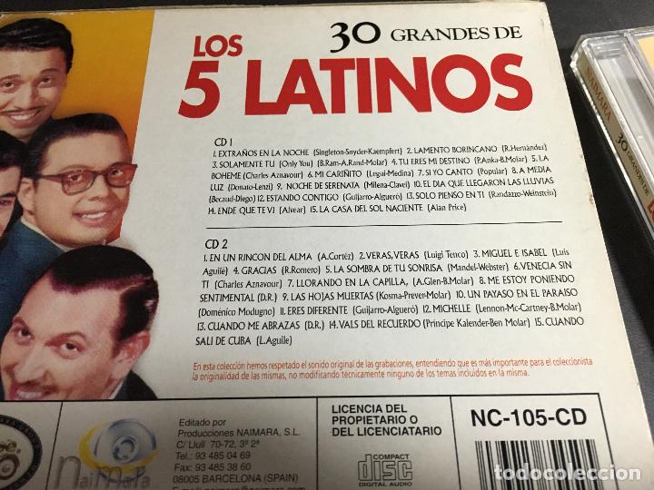 CDs de m&uacute;sica: LOS CINCO LATINOS (30 GRANDES EXITOS ) 2 CD (CDI8) - Foto 2