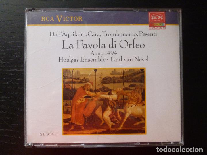 CD de M&uacute;sica: LA FAVOLA DI ORFEO AQUILANO, CARA, TROMBONCINO, PRESENTI. RCA VICTOR 2CD