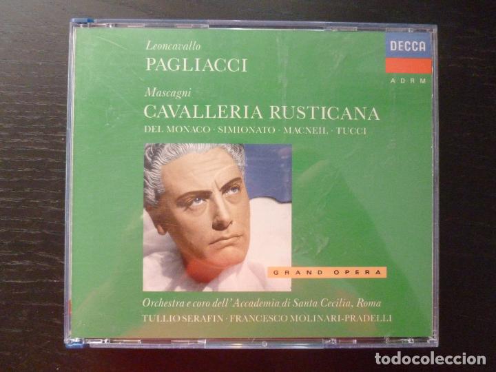 CDs de m&uacute;sica: CAVALLERIA RUSTICANA. PAGLIACCI. DECCA. 1989  2CD - Foto 1