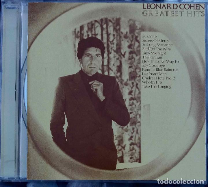 CDs de m&uacute;sica: LEONARD COHEN GREATEST HITS, CD - Foto 1