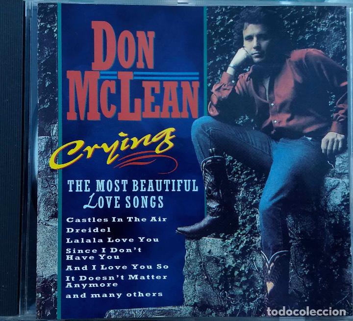 Don Mclean Crying The Most Beautiful Love Son Buy Cd S Of Country And Folk Music At Todocoleccion