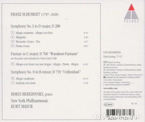 CDs de m&uacute;sica: Schubert / Liszt - Boris Berezovsky / Kurt Masur - CD - Foto 2